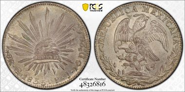 1835-Go PJ 8 R Go17 Star on Cap MS63