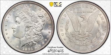1891 $1 MS64