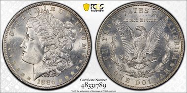 1886 $1 MS64