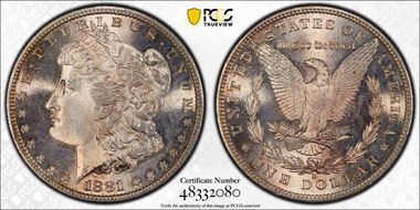 1881-S $1 MS66
