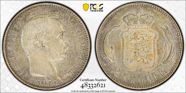 1897 VBP 2 Kr KM-798.2  Ag MS62