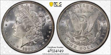 1880 $1 MS65