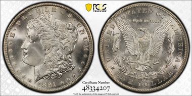 1891-CC $1 MS66+