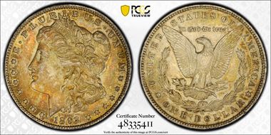1892-O $1 AU58