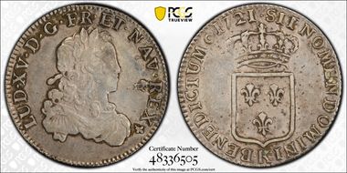 1721-K 1/3 Ecu Gad-306 Flan neuf XF40