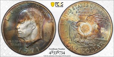 1971-S $1 Silver MS64