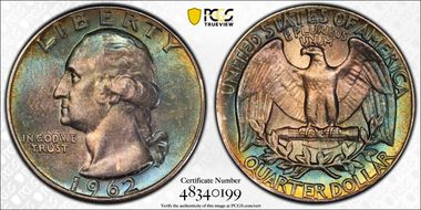 1962 25C Type B Reverse, FS-901 MS66+