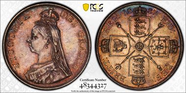 1887 Dbl Fl S-3923 Arabic 1 AU55