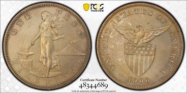 1906 Peso PR63