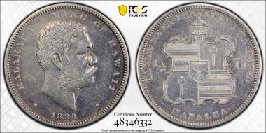 1883 50C Hawaii N1
