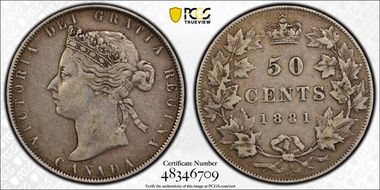 1881-H 50C VF35
