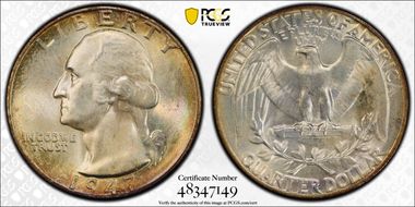 1947 25C MS67