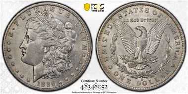 1886-O $1 AU50
