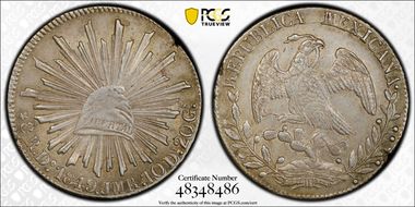 1849-Do JMR 8 R Do28 1849-50 Die Style AU58