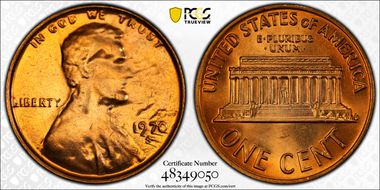 1970-S 1C Large Date MS63RD