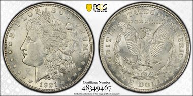1921 $1 Morgan MS61
