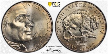 2005-D 5C Bison MS65