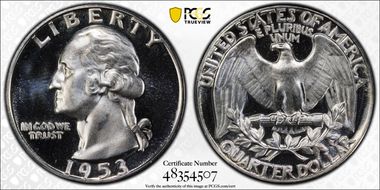 1953 25C DDO FS-101 PR66CAM