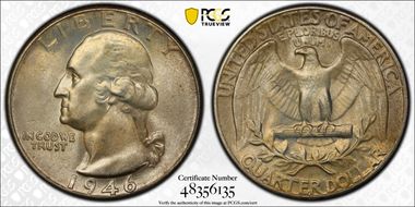 1946 25C MS66