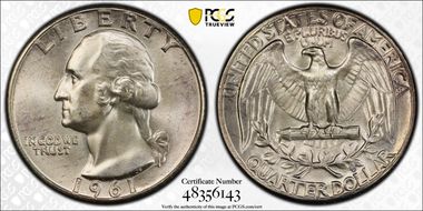 1961 25C MS66
