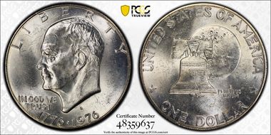 1976-S $1 Silver MS65
