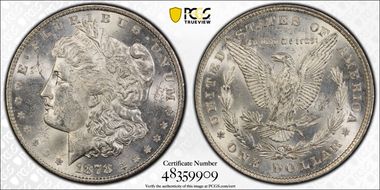 1878 8TF $1 MS61