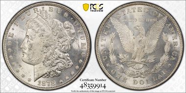 1878 8TF $1 MS62
