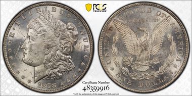 1878 8TF $1 MS63