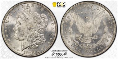 1878 8TF $1 MS62