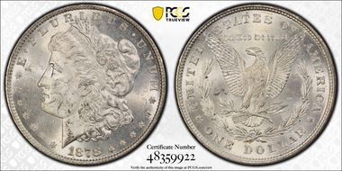 1878 8TF $1 MS63