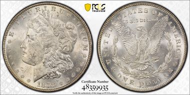 1878 7TF $1 Reverse of 1878 MS61