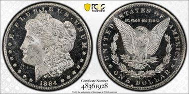 1884-CC $1 MS63DMPL