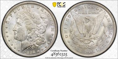 1892-O $1 MS62