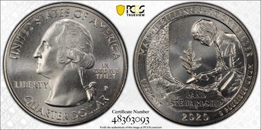 2020-P 25C Marsh-Billings-Rockefeller NP MS67