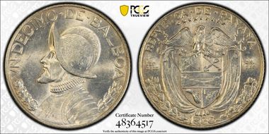 1930 1/10 B KM-10.1  Ag MS65