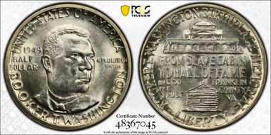 1949-D 50C Booker T. Washington MS66