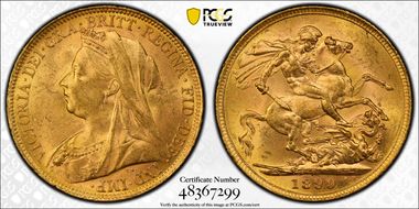 1899-P Sov S-3876 MS63+