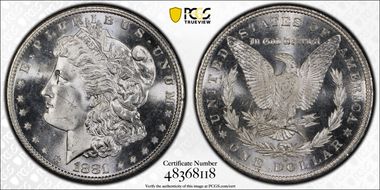 1881-S $1 MS64