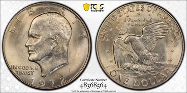 1972-D $1 MS64
