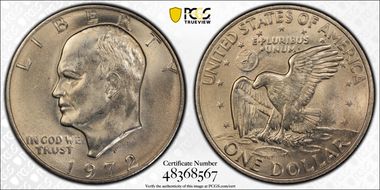 1972-D $1 MS64