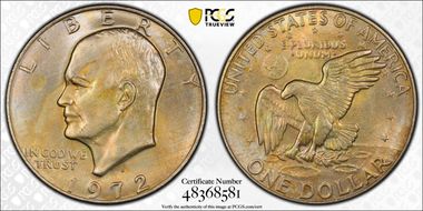 1972-D $1 MS64