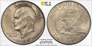 1972-D $1 MS62