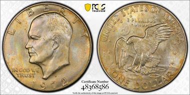 1972-D $1 MS64