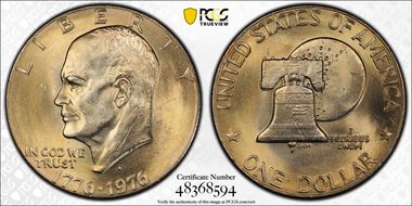 1976-D $1 Type 2 MS64