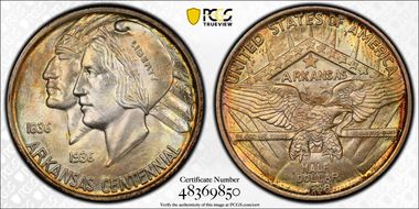 1938 50C Arkansas MS66