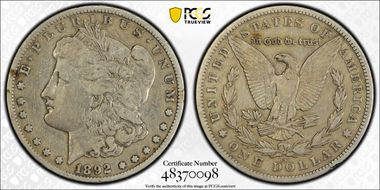 1892-CC $1 VF20