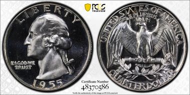 1955 25C PR65