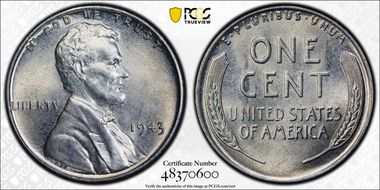 1943 1C MS67