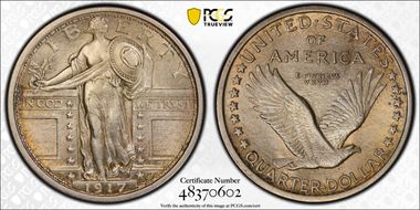 1917 25C Type 1 AU58FH