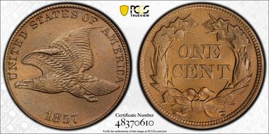 1857 1C Flying Eagle N1